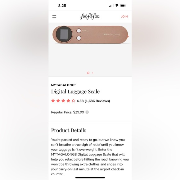 My Tagalongs Luggage Scale ✈️ - Picture 3 of 5